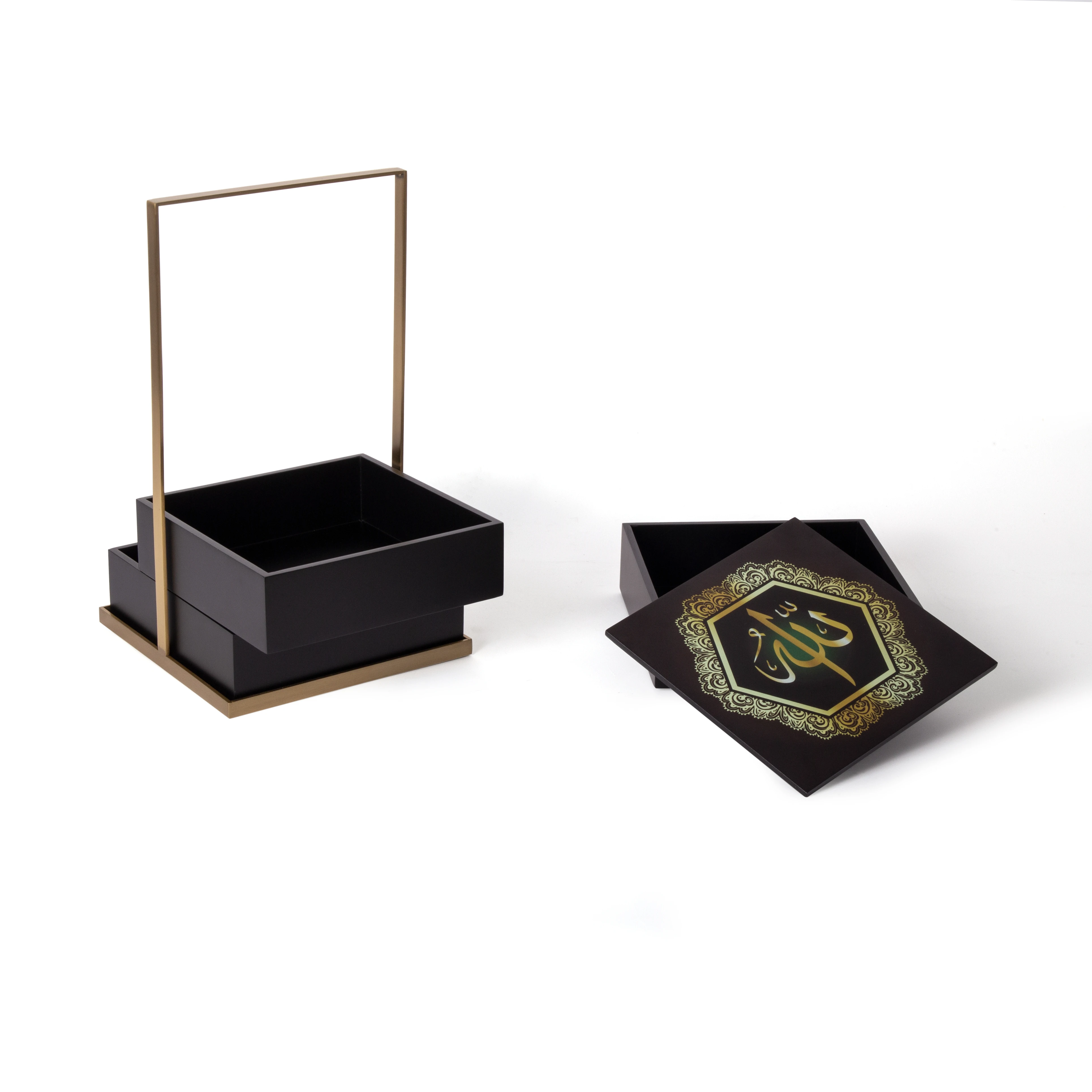 wood box Eid Mubarak Gift Box Dried Fruits and Nuts Basket Eid Mubarak Paper gift boxes Ramadan Kareem gift packing