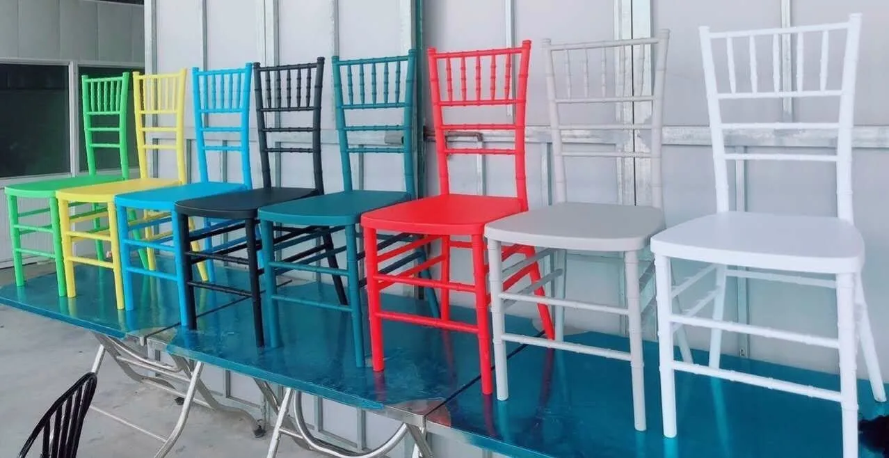 Wholesale home  furniture colorful Full PP chairs cheap plastic banquet chair