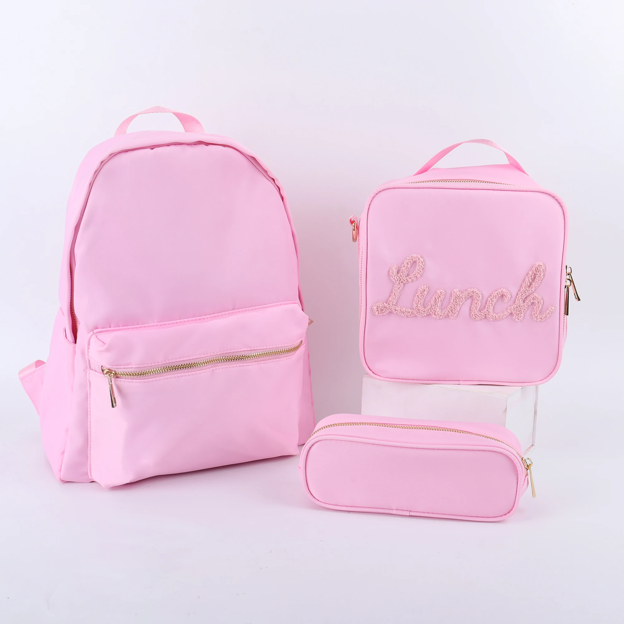 Back To School Stock High Quality Girls School Set Pen Organizer Pouch School Bag Pencil Bag Kids Pencil Case