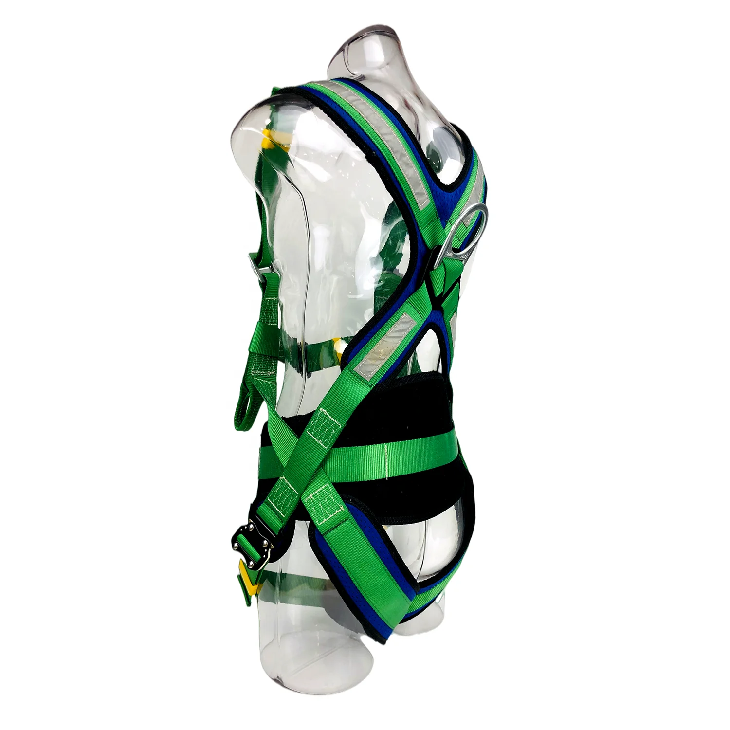 
Adjustable full body safety harness with D-ring 