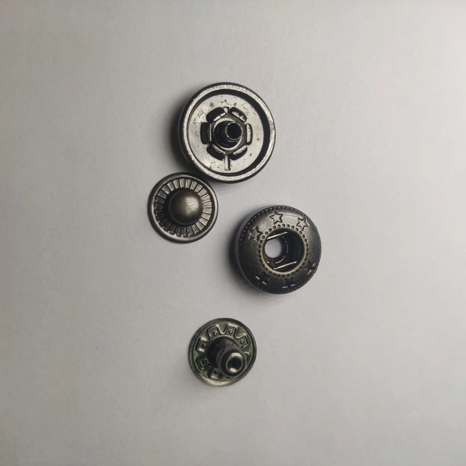 Manufacturer custom high quality snap buttons metal metal press button Brass button