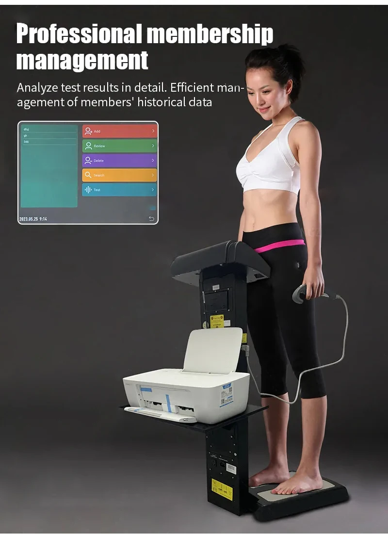 Muscle Stimulation Wireless Training Suit  Automatic Measurement Body Mass Index Digital Glass Smart Digital Body Weight Scale