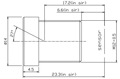 1/2.5 inch F1.6 5mp 8mm m12  S mount cctv board lens for security cameras