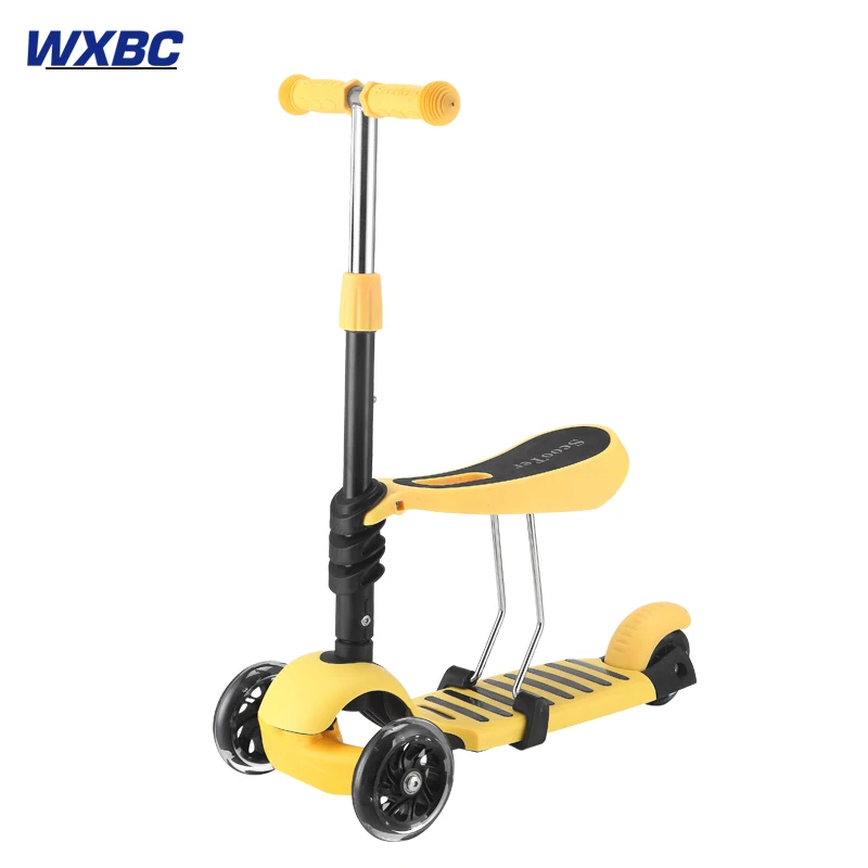  2021 new ride on toys children kids baby kick scooter foot with PU