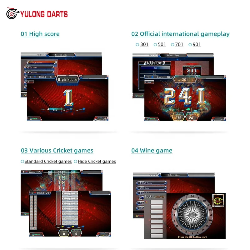 2023 soft-tip electronic professional arcade dart machine with monitor touch screen