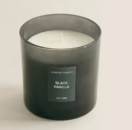 WELLNESS Hand Made Luxury 3 Wicks Glass Jar Scented Soy Wax Candles Custom Home Decor Perfume Candle Best Wedding Christmas Gift