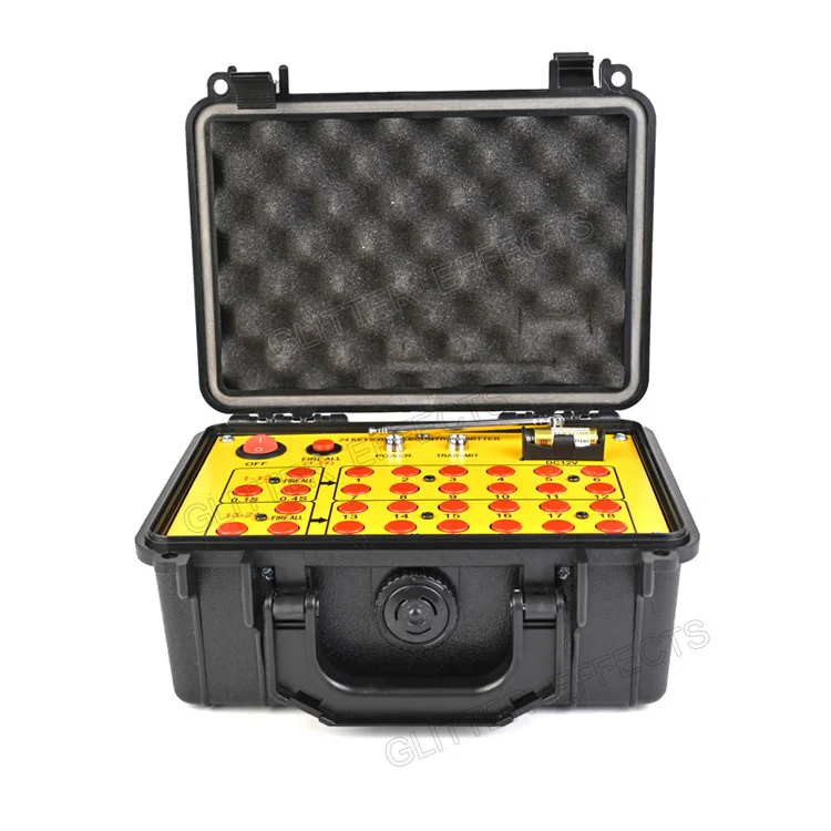 Waterproof transmitter control 24 channel receivers pyrotechnics wireless firing system fireworks
