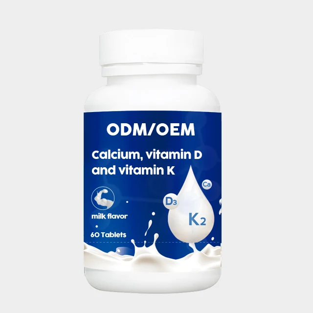 OEM/ODM Health Supplement Calcium Vitamin d3  k2 Tablets For Bone Health and lmmune
