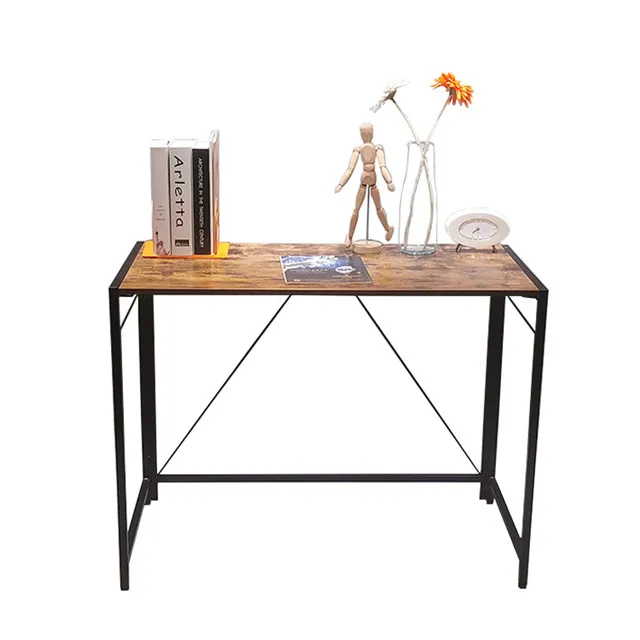 
Writing Desk Study Desk Industrial Style Laptop Table for Folding Home Office Computer Desk 