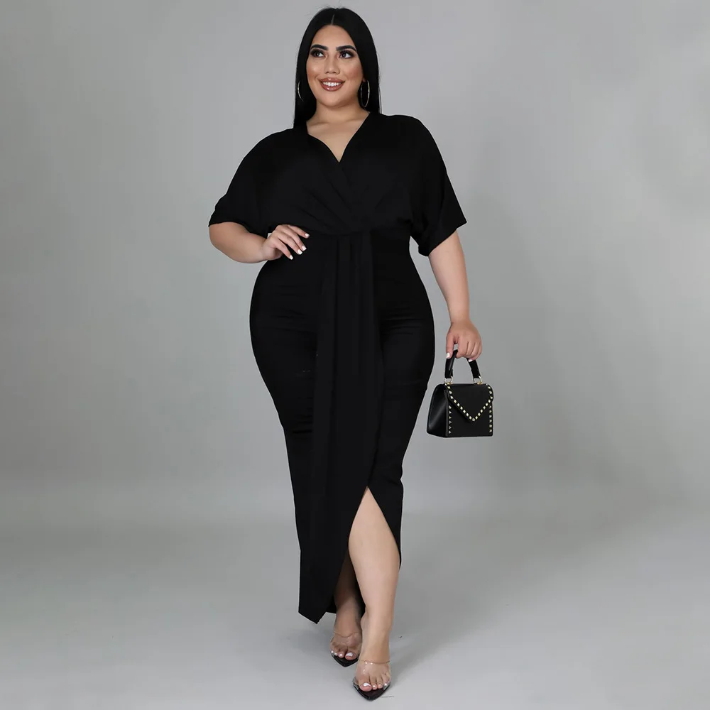 Wholesale Summer Elegant Ladies Sexy Casual Macys Maxi Dresses Plus Size Women Clothing