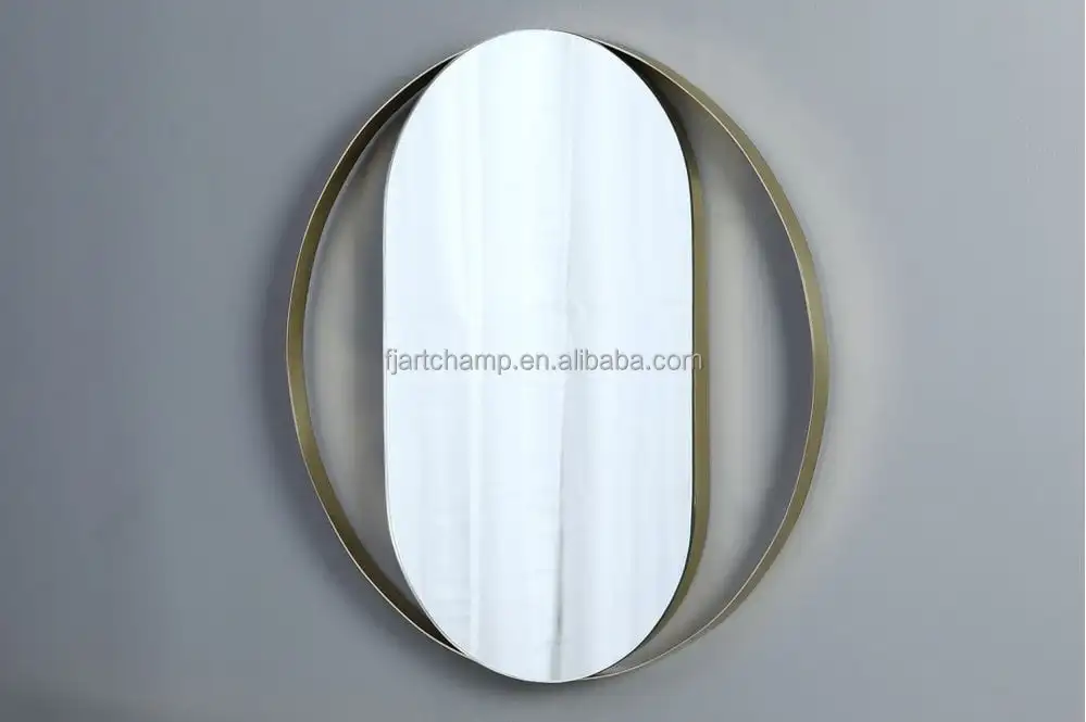 black long small metal black vanity wall mirror with shelf and hanger