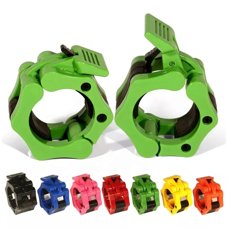 Barbell Collar Lock Clips Barbell Collar Clamps Buckle Weight Lifting Bar Gym Dumbbell Barbell Clips