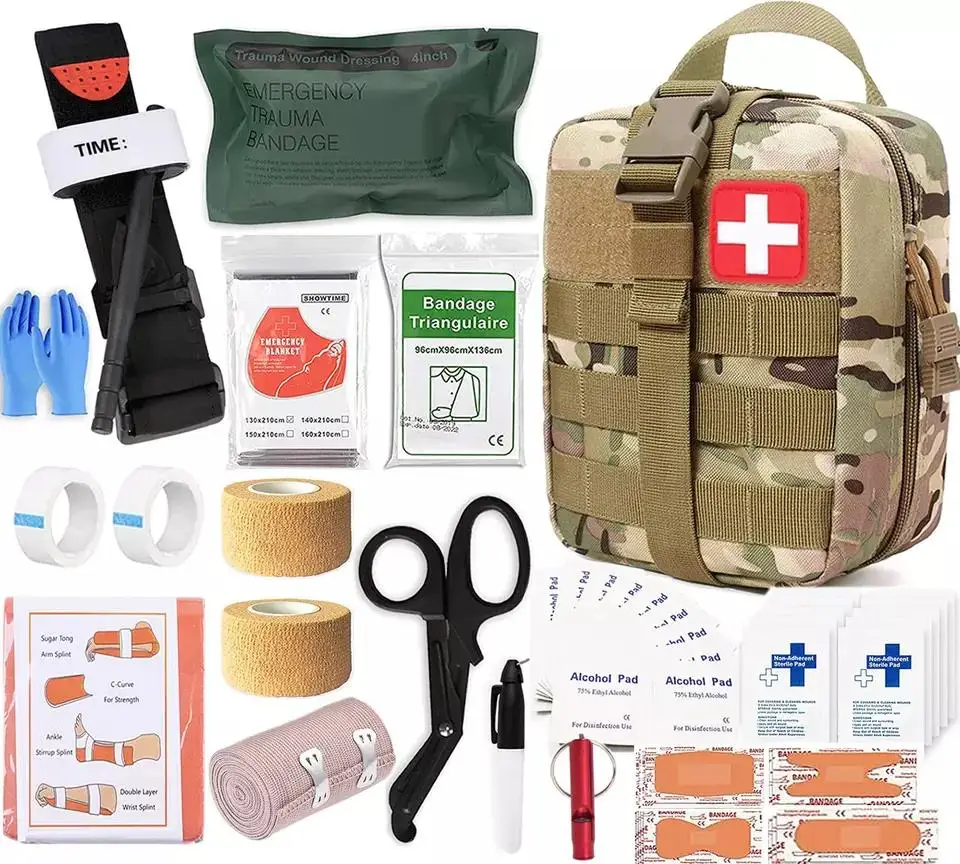 Firstime Custom Trauma Kit Nylon First Aid Emergency Kit Combat Tactical IFAK for Survival in the Wild