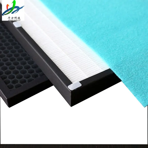 Water Resistant Fiberglass Media High Dust Capacity Medium Hepa Efficiency H13 H14  Mini-pleat Air Filter