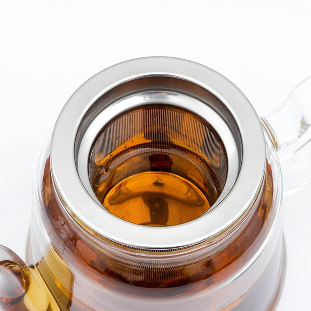 Jiaying custom made water boiler glass kettle kitchen tea pot with strainer