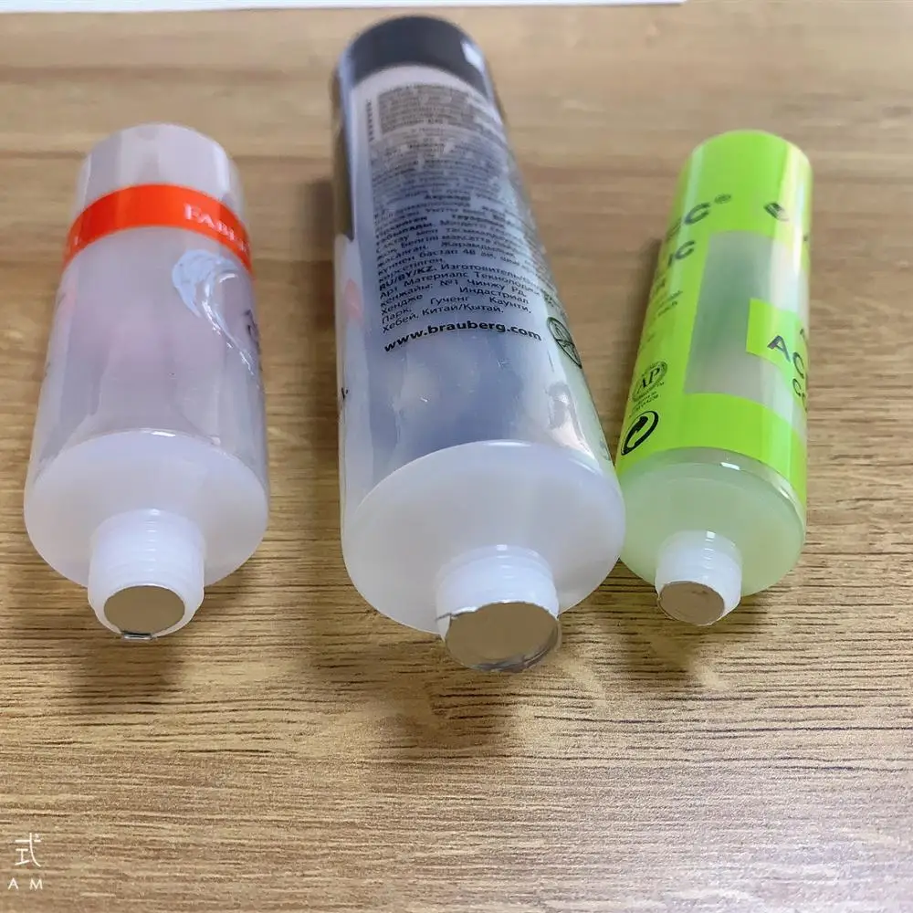 plastic cosmetic tubes high quality body cream tube shampoo PE tube