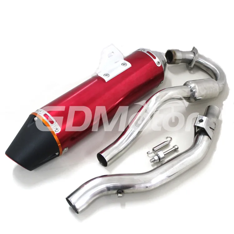 New style moto gp carbon fiber  Modern style 50cc short type large displacement exhaust for dirt bike crf230