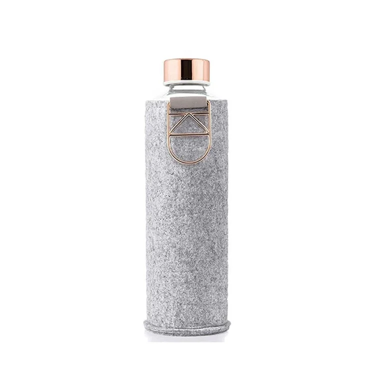 Hot selling luxury high quality Leakproof leather sleeve amazon clear gym water bottles
