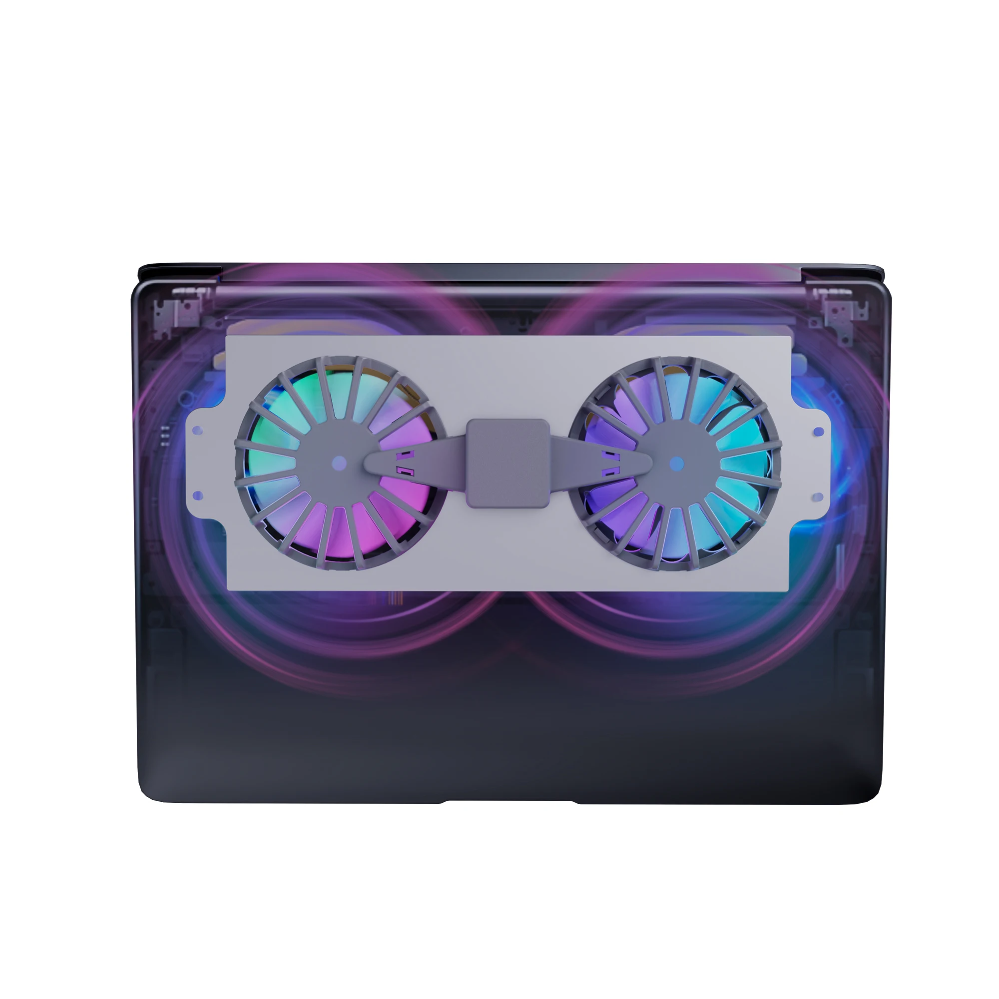 2023 Newest Foldable Tablet Computer Riser Height Adjustable Cooling Pads Portable Ergonomic Aluminium Laptop Stand With Fan