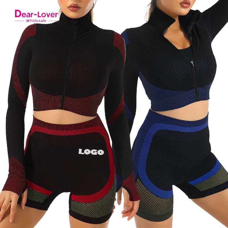 Dear-Lover Dropshipping High Quality Gym Fitness Sets Seamless Custom Activewear Manufacturers