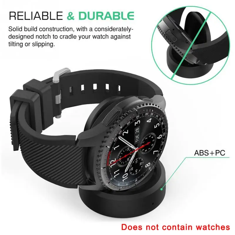 
Wireless Dock Charger For Samsung Watch Gear S3 S2 Frontier with USB Cable Whosale 