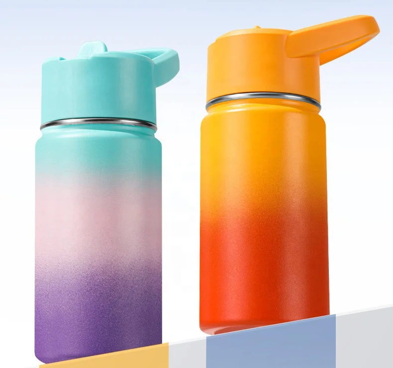 BPA FREE Kids frozen Wholesales Insulated Stainless Thermal Vacuum Cups kids Children Water Bottle With Straw And Handle