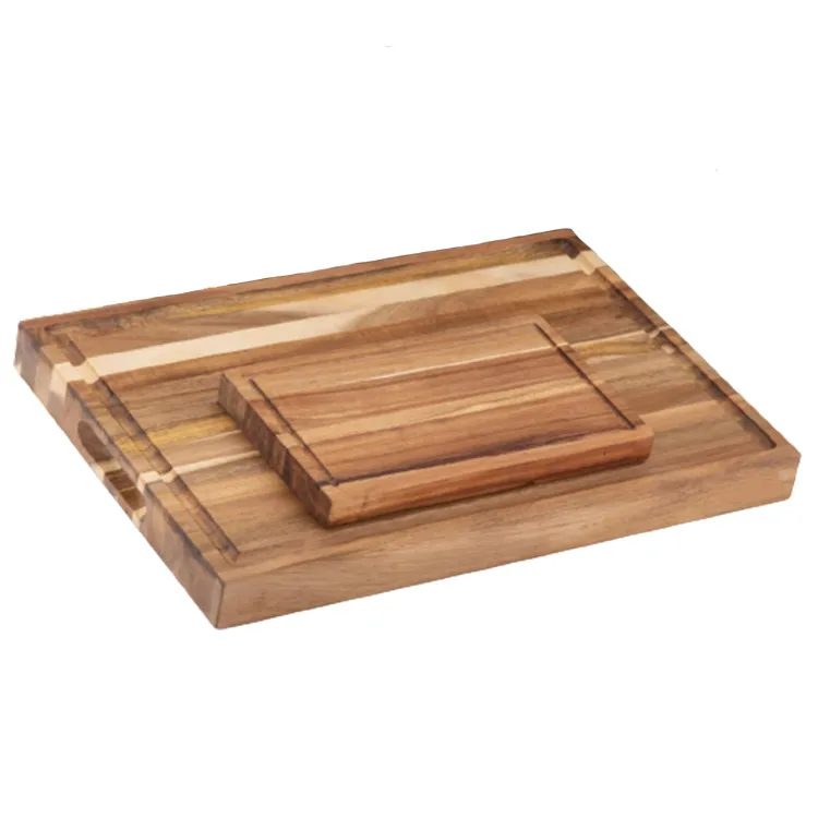 Shende Kitchen solid acacia wood cutting board set bamboo