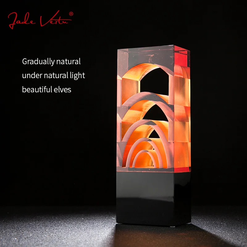 Original crystal trophy  rectangular shape trophy liuli crystal trophy crystal awards souvenir gift souvenirs gifts