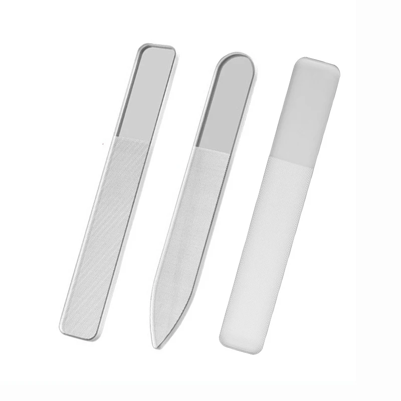 FOCSTAR 9cm 12cm Nano Glass Nail Shiner Nail Files Crystal Nail Shine Buffer Polisher with Case (BT5030)