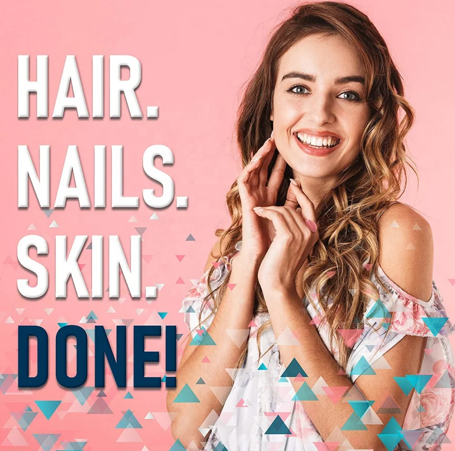 Low MOQ Private Label Biotin Hair Growth Gummies With Collagen Biotin Gummies Biotin & Collagen Peptides Gummies