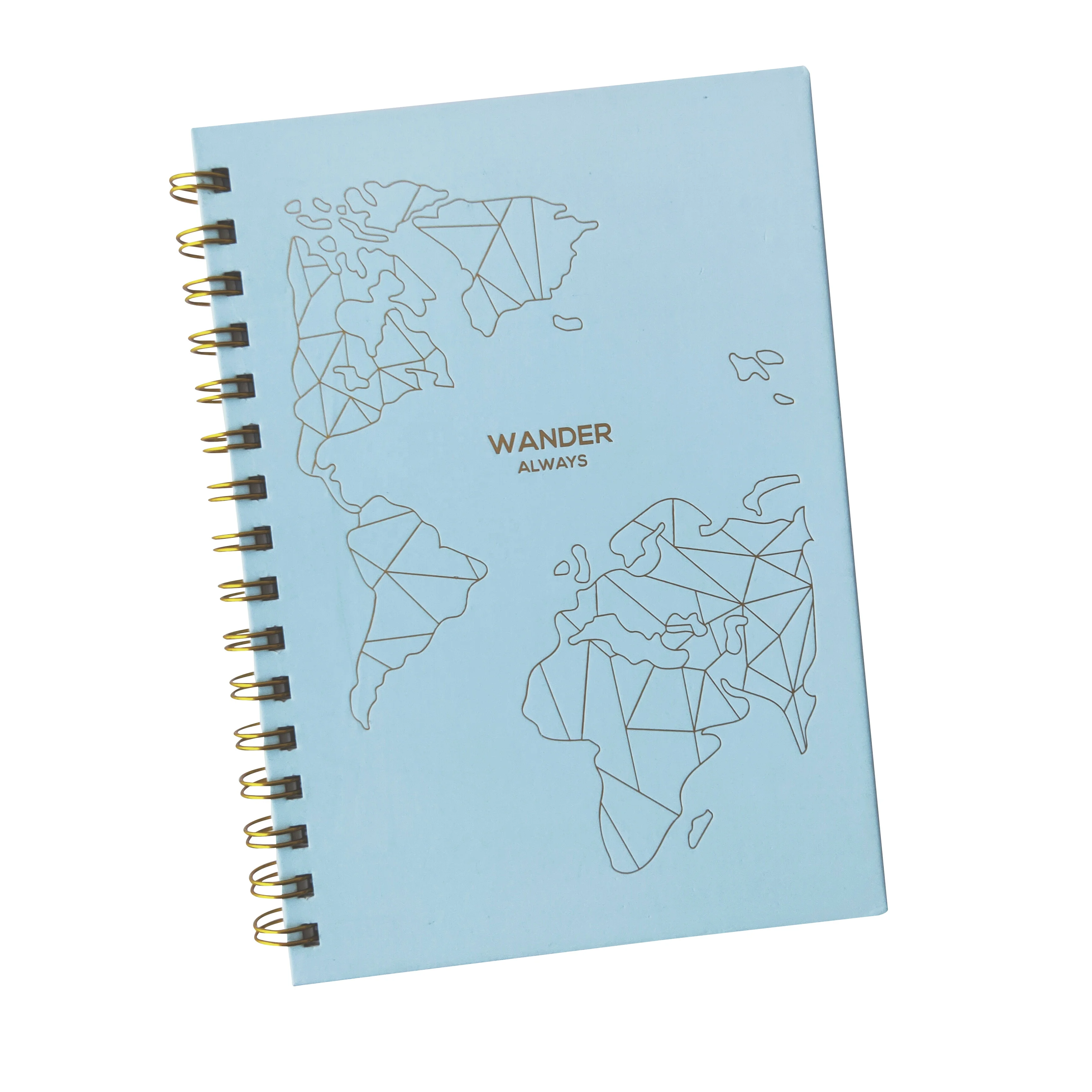 
Custom Notebook Printing Wholesale Hardcover Spiral Travel Budget Planner 