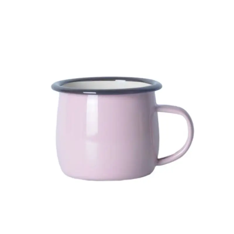 Fashion Designed Pastel Enamel Camping Mugs Ceramic Tea Making Cup bulk ceramic coffee mugs with colorful glaze