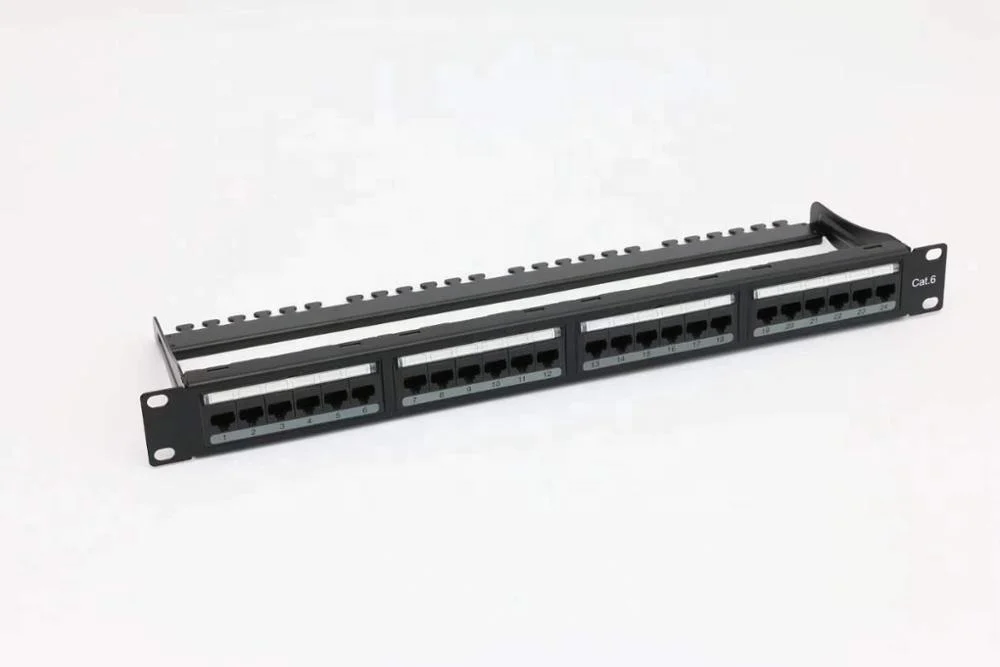 Cat6 UTP 24 порта патч-панель для rj45 модульный