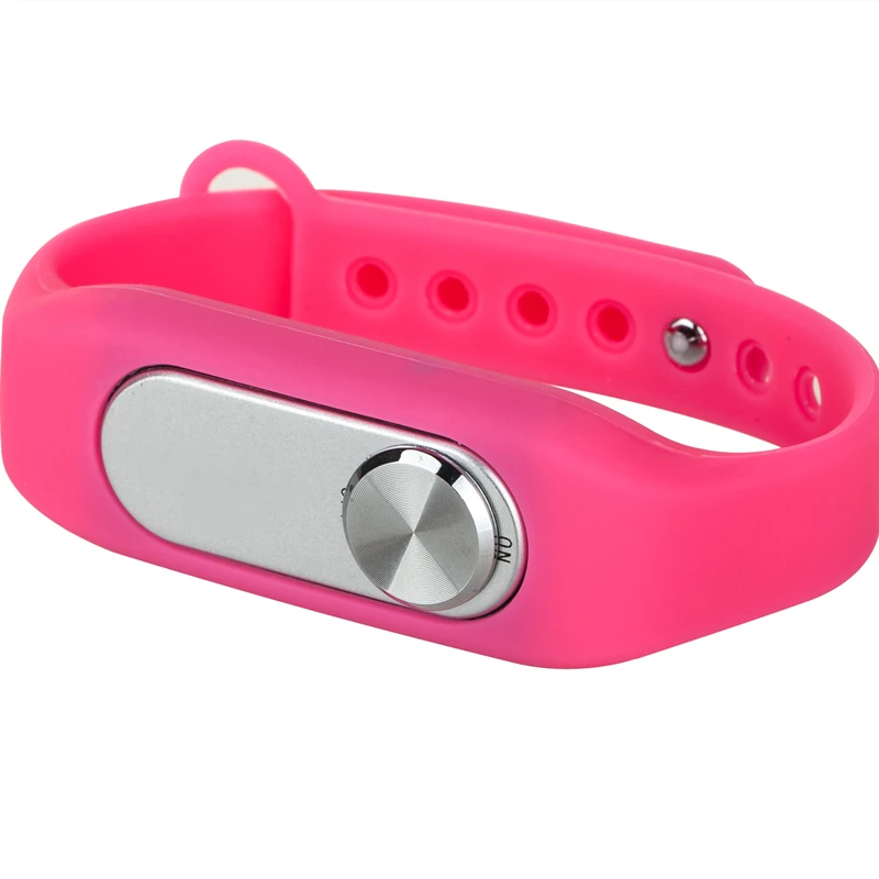 WR-06 Wearable Wristband Bracelet 4GB/8GB/16GB/ 70H Digital Voice Recorder Wrist Band WAV Recording Format