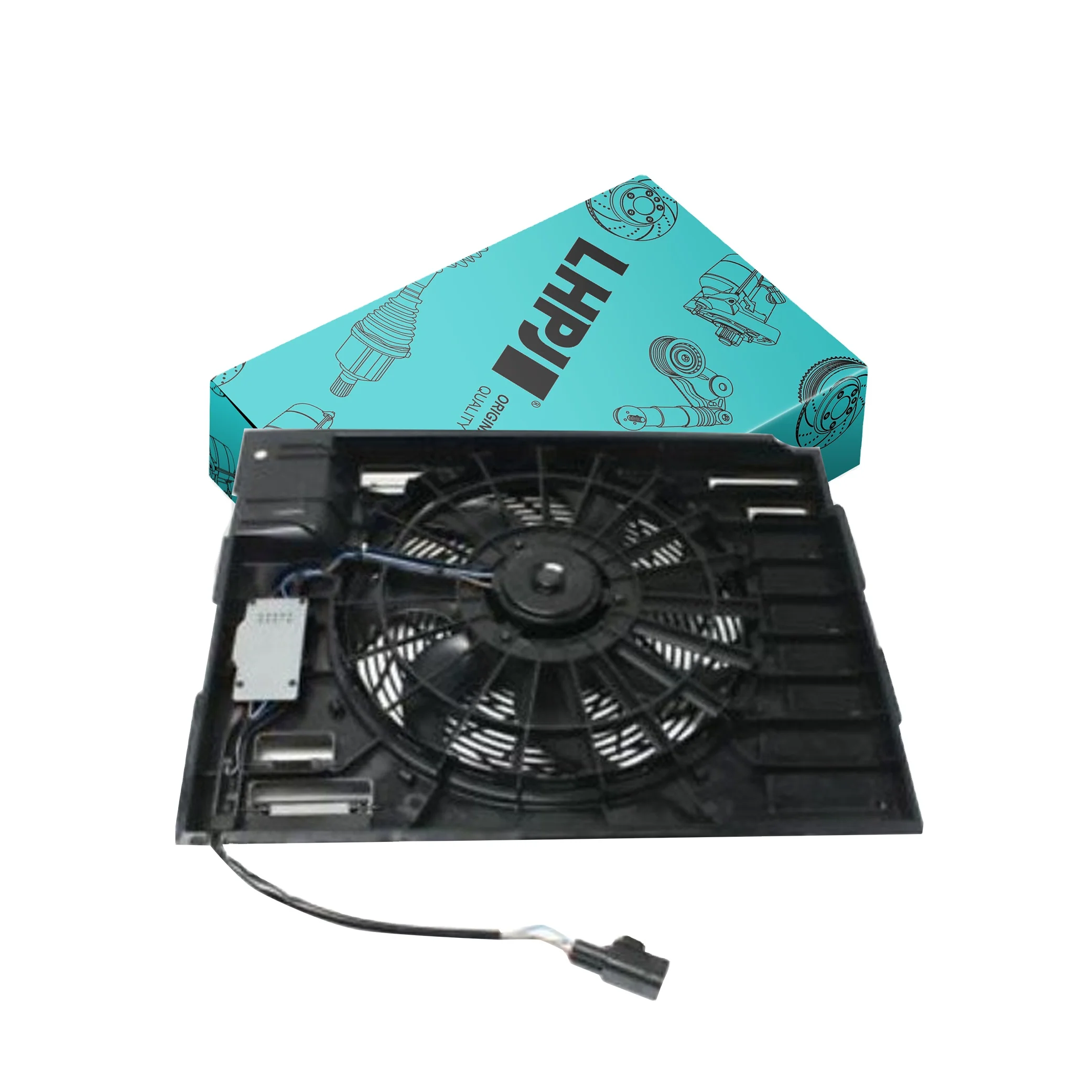 LHPJ 64546921379 64546921936 64546919046 Radiator Cooling Fan For BMW E66 400W Auto Parts Radiator Fan