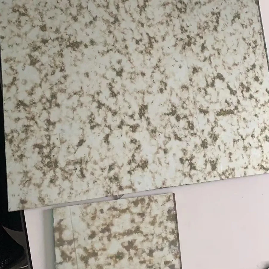 oversized distressed pretty gold yellow D4 4.8mm 5mm antique mirror for wall decoration