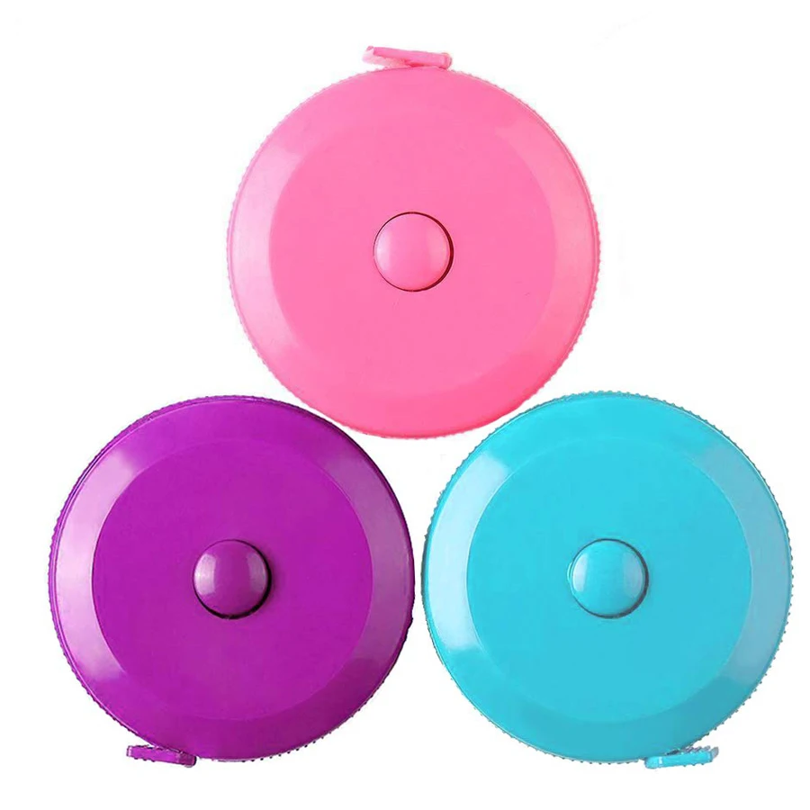 Promotional round funny soft custom sewing tailor tape measure 1.5m best mini retractable novelty smart measuring tape wholesale