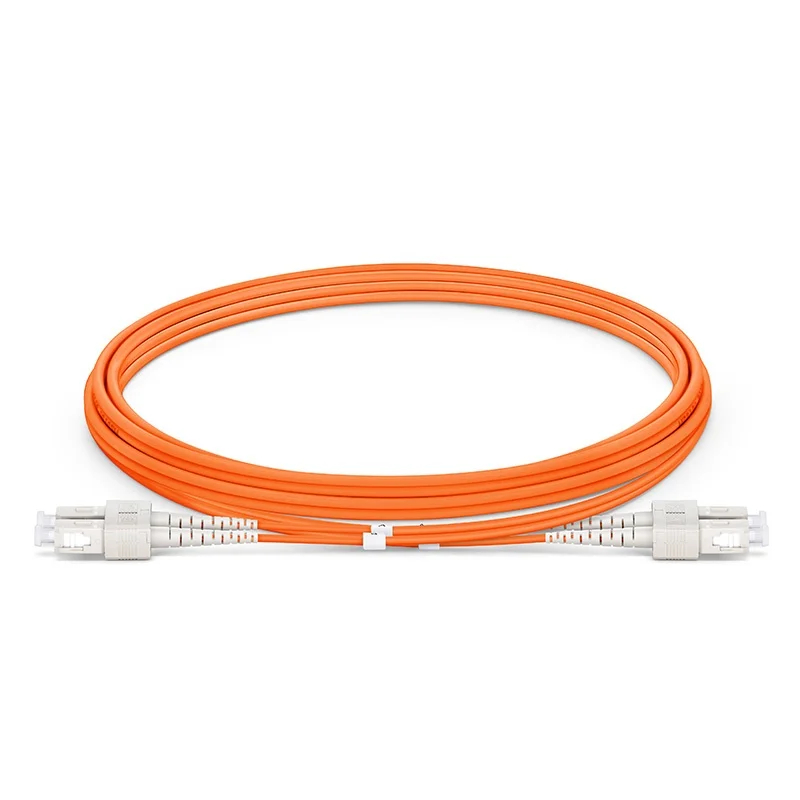 Fiber Optic Patch Cord SC UPC to SC UPC Duplex OM1 Multimode PVC (OFNR) 2.0mm Fiber Optic Patch Cable