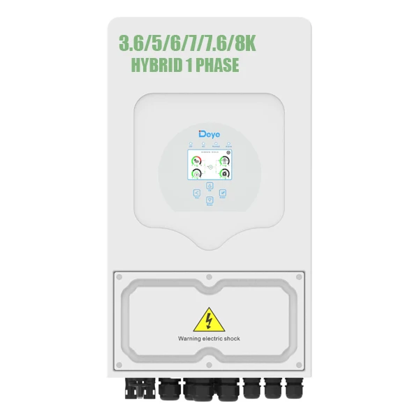 Deye Hybrid Solar Inverter System BMS With RS485/CAN Port for Battery Communication