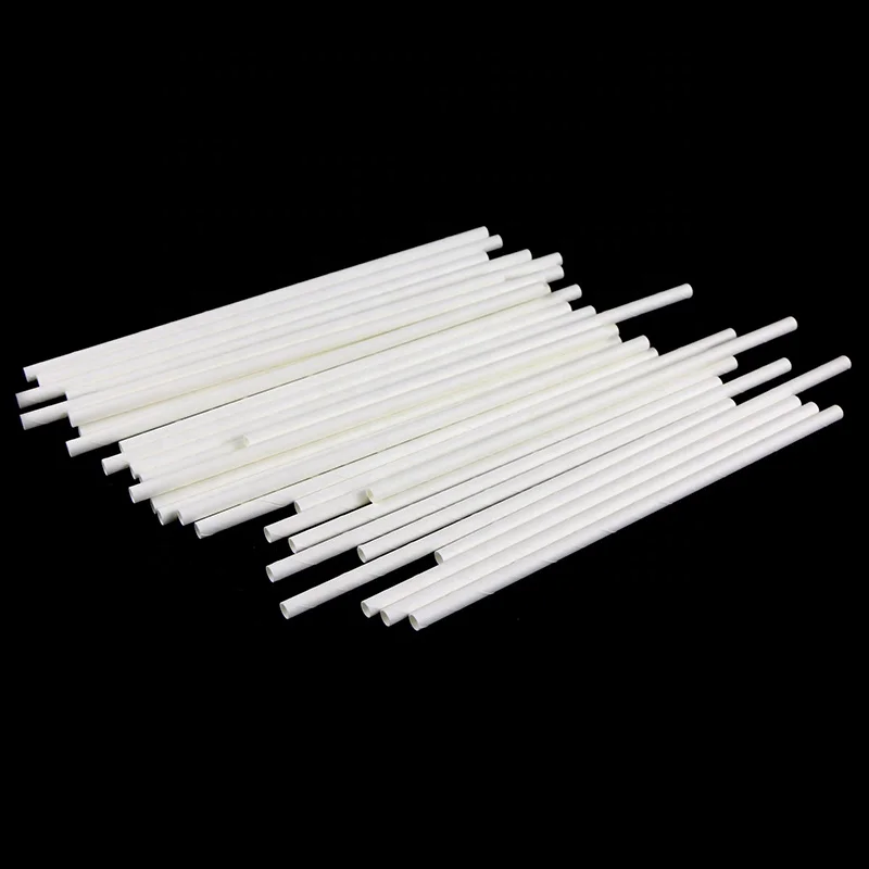 
White paper straws drinking straws packed in customized box 