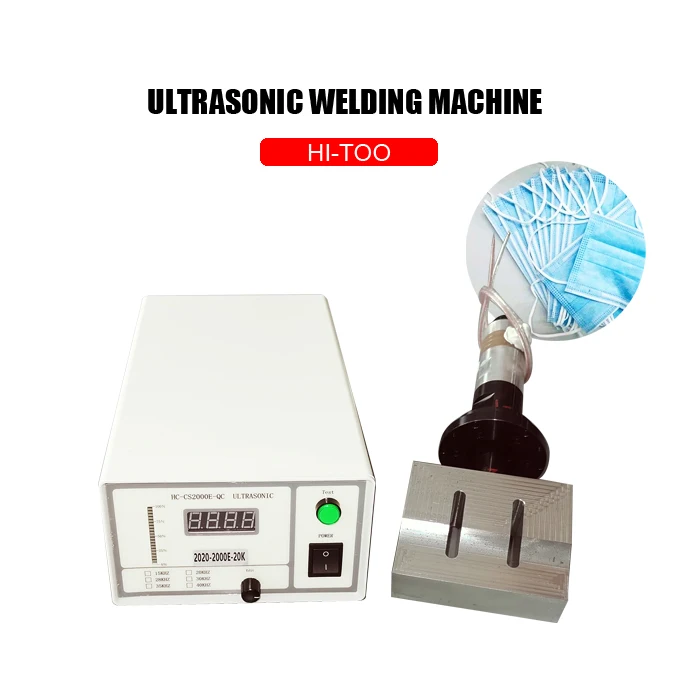 HI-TOO Semi auto ear loop ultrasonic mask ear loop welding cutting mask machine
