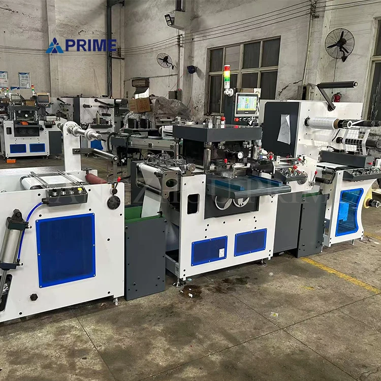 Automatic Adhesive Label Flatbed High Speed Printed Label Die Cutting Machine With Hot Stamping Foil