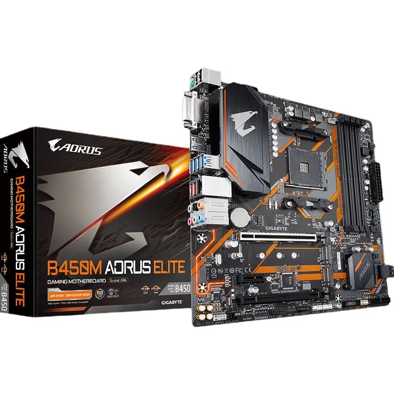 GIGABYTE AMDB450 AORUS ELITE/V2  DDR4 AM4 Socket PCI Express 3.0 Micro ATX Motherboard l Status Item Ram