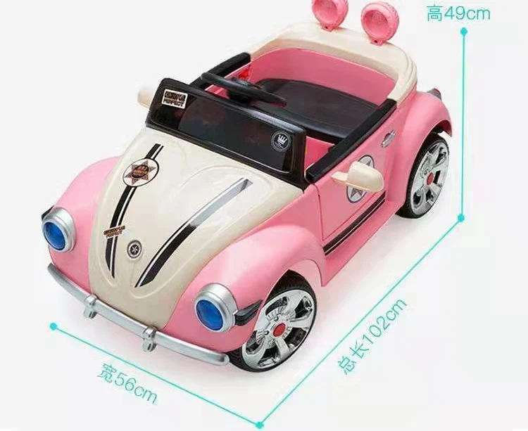 Electric 4 Wheel Toy Car For Kids with 2.4G remote control Cartoon body decoration Children Ride on car Slow start device