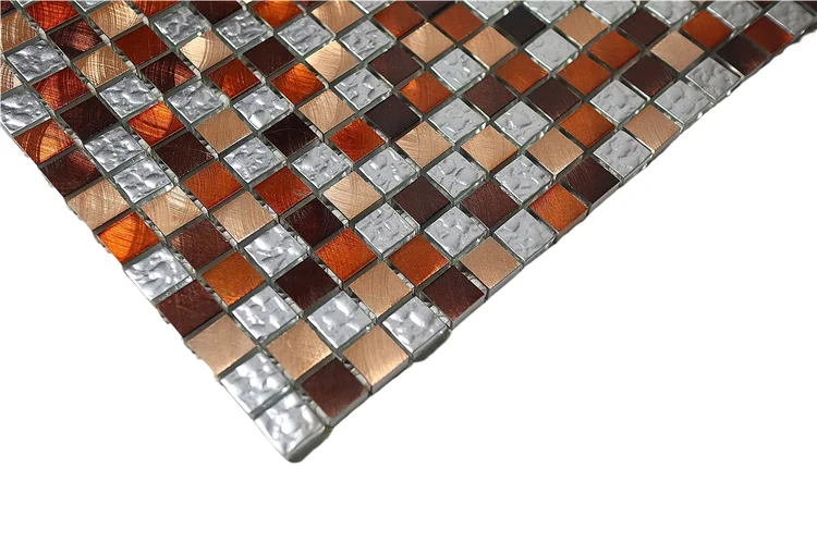 glass and metal tile