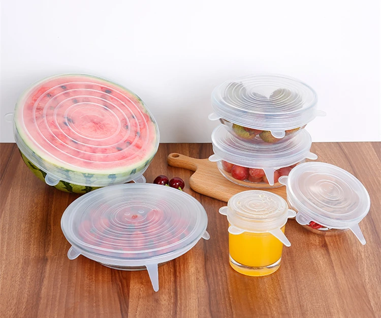 
silicone stretch food fresh cover/wraps pass LFGB 