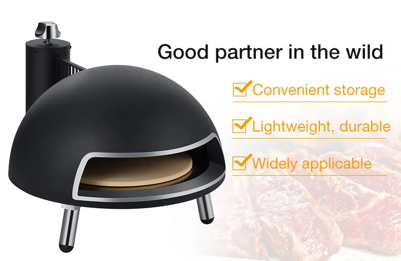 Wholesale Portable Gas LGP Pizza Oven 500 Degrees Butane Stainless Steel Oven Camping  Home Garden Grill Mini Pizza Oven