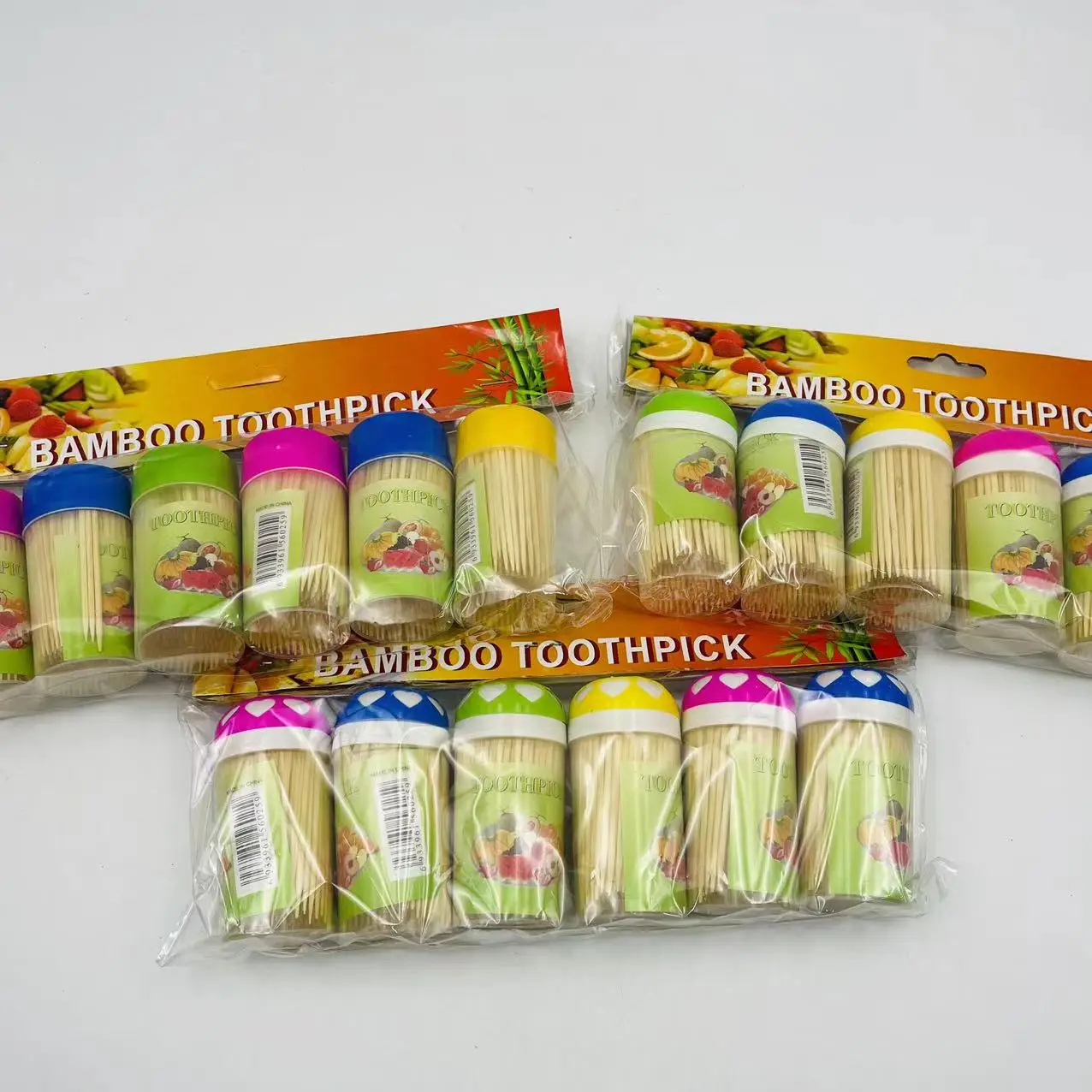 High Quality 6pcs Bamboo Wooden Toothpicks Biodegradable Toothpick Bamboo Toothpicks
