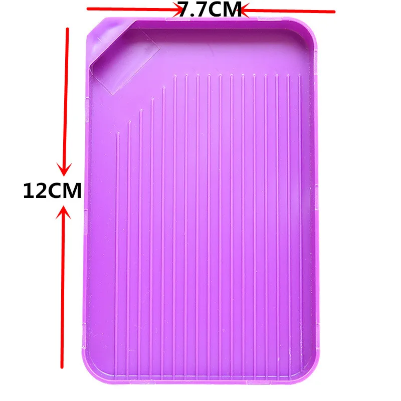 Large Plastic Tray Capacity Drill Plate Baffle Kits Diamond Painting Tool Big Tray Plate Embroidery Nail Art Beading Accessories