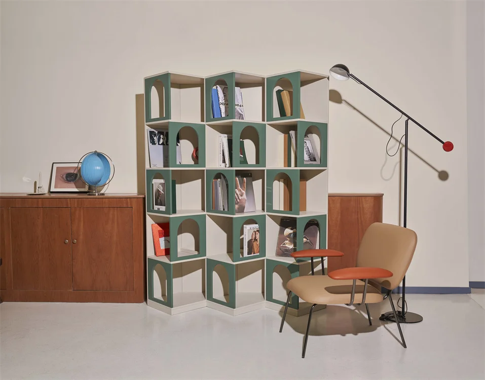 Wholesale Against The Wall Lattice Cabinet Household Bookshelf Simple Living Room Wooden Kids Book Storage Shelf